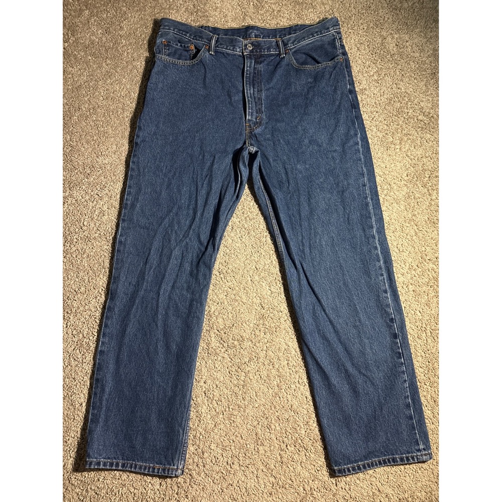 Levi 550 Relaxed Fit Jeans Mens 42x32 Medium Wash Blue Denim 100% Cotton